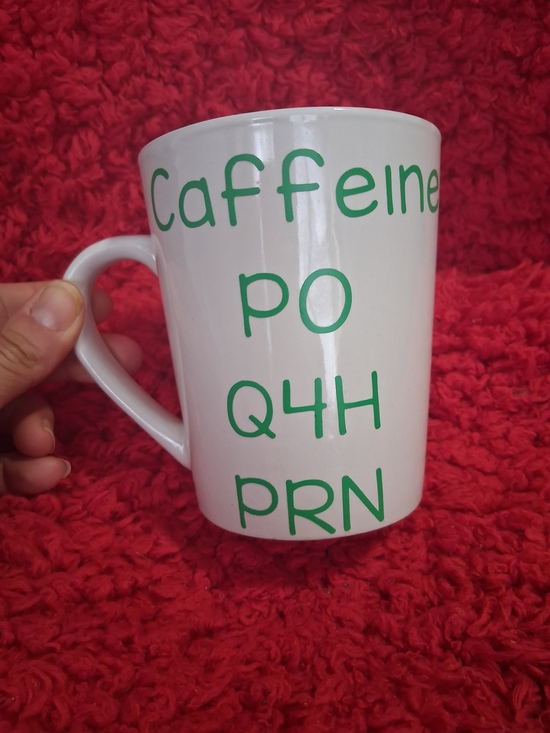 Royal Norfolk Other - Royal Norfolk White Mug with Green Medical-Style Text